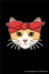 Cute Gangster Cat Notebook