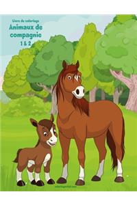 Livre de coloriage Animaux de compagnie 1 & 2