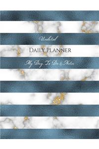Undated Daily Planner - My Day, To Do & Notes