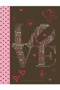 Brown and Pink Love Journal