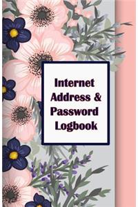 Internet Address & Password Logbook