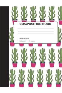 Cactus Composition Notebook