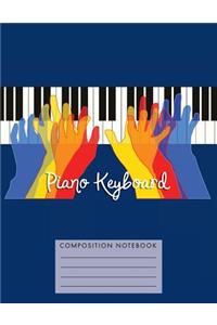 Piano Keyboard Composition Notebook