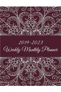 2019-2023 Weekly Monthly Planner