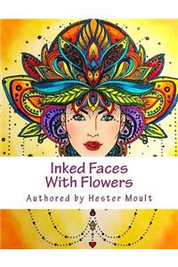 Inked Faces With Flowers