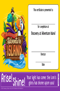 Vacation Bible School (Vbs) 2021 Discovery on Adventure Island Student Certificates (Pkg of 48)