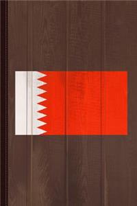 Bahrain Flag Journal Notebook