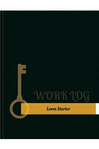 Loom Starter Work Log: Work Journal, Work Diary, Log - 131 pages, 8.5 x 11 inches