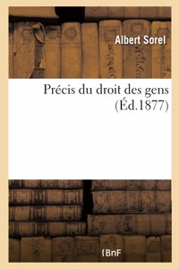 Précis du droit des gens