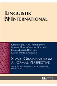 Slavic Grammar from a Formal Perspective