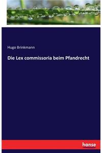 Die Lex commissoria beim Pfandrecht