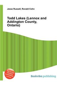 Todd Lakes (Lennox and Addington County, Ontario)