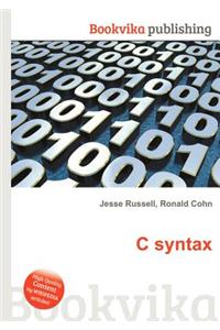 C Syntax