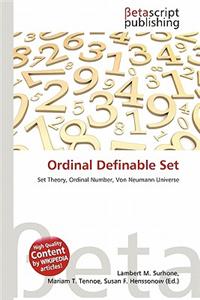 Ordinal Definable Set