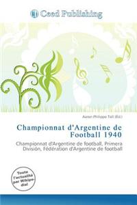 Championnat D'Argentine de Football 1940