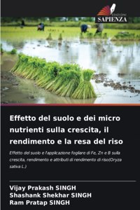 Effetto del suolo e dei micro nutrienti sulla crescita, il rendimento e la resa del riso