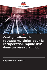 Configurations de routage multiples pour la récupération rapide d'IP dans un réseau ad hoc