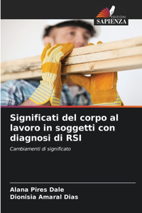 Significati del corpo al lavoro in soggetti con diagnosi di RSI