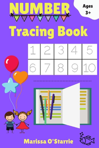 NUMBER Tracing Book, ages 3+
