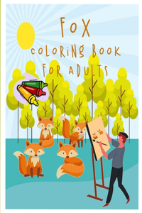 Fox Coloring Books For Adults