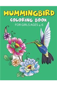 Hummingbird Coloring Book for Girls Ages 4-6