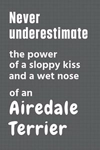 Never underestimate the power of a sloppy kiss and a wet nose of an Airedale Terrier