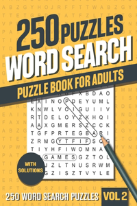250 Word Search Puzzle Book for Adults