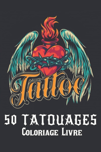 50 tatouages Coloriage Livre