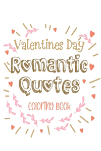 Valentines Day Romantic Quotes Coloring Book