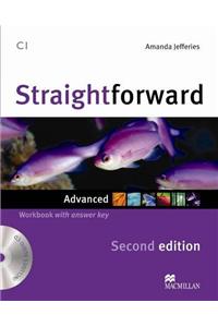 Straightforward 2nd Edition Advanced Level Workbook with key & CD