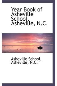 Year Book of Asheville School, Asheville, N.C.