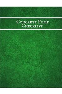 Concrete Pump Checklist