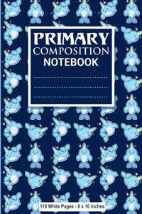 Primary Composition Notebook 110 White Pages 8x10 inches