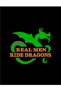 Real Men Ride Dragons: Weekly Homework Tracking Notebook and Monthly Calendar, Write and Check Off Assignments Elementary School