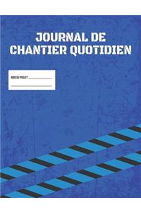 Carnet De Chantier Journalier De Construction - Rapport De Gestion De Projet De Chantier