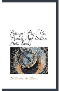 Passages from the French and Italian Note Books