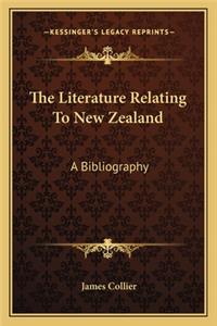 The Literature Relating to New Zealand