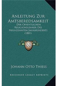 Anleitung Zur Amtsberedsamkeit