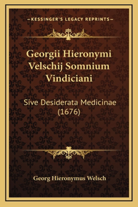 Georgii Hieronymi Velschij Somnium Vindiciani