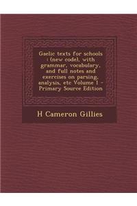 Gaelic Texts for Schools