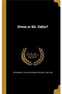 Hvem Er Mr. Sabin?