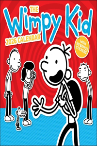 Wimpy Kid 2026 Wall Calendar with 50 Bonus Stickers