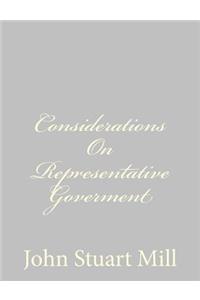 Considerations On Representative Goverment