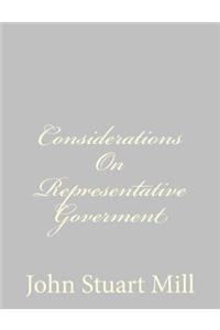 Considerations On Representative Goverment