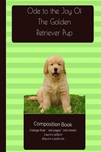 Golden Retriever - Puppy Joy Composition Notebook
