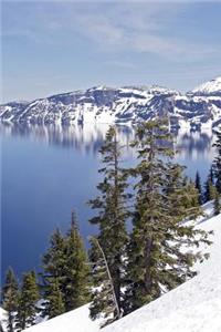 A Snowy Day View of Crater Lake in Oregon Journal