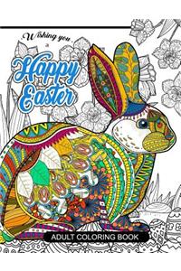 Happy Easter Adult Coloring book