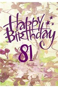Happy Birthday 81