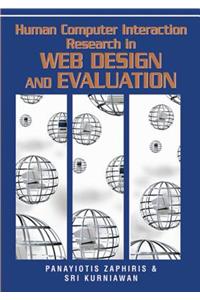 Human Computer Interaction Research in Web Design and Evaluation