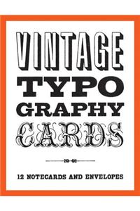 Vintage Typography Notecards